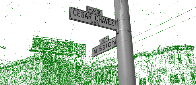 Cesar Chavez Street Sign